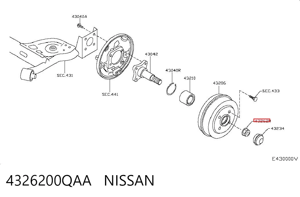 4326200QAA Nissan/Infiniti