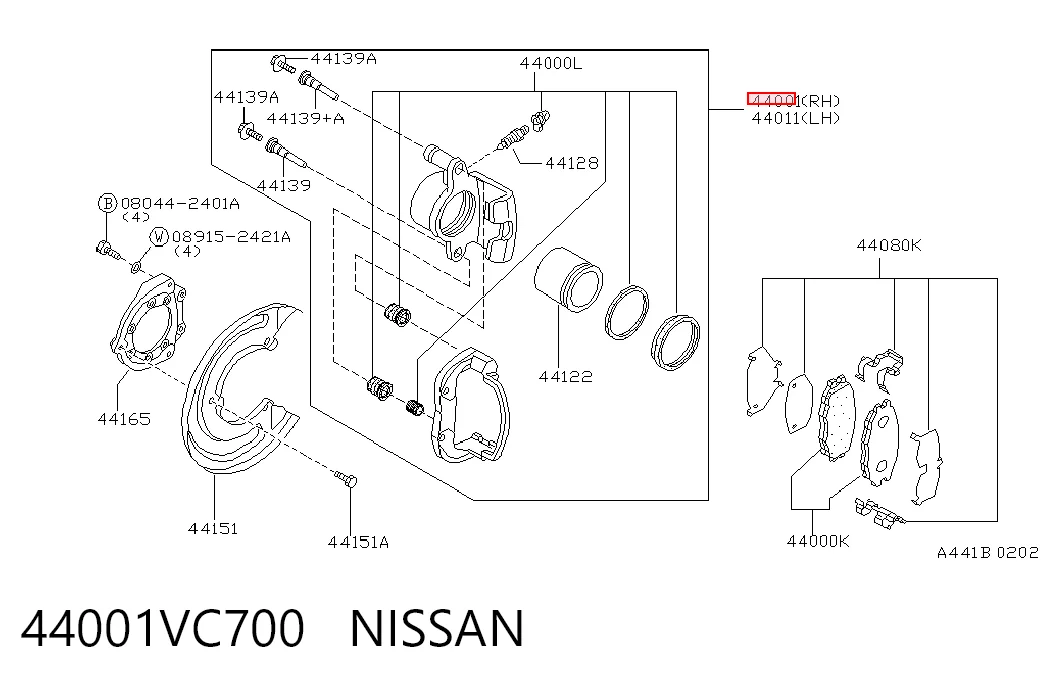 44001VC700 Nissan/Infiniti