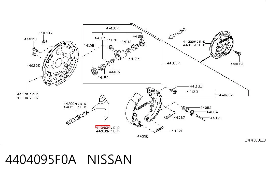 4404095F0A Nissan/Infiniti