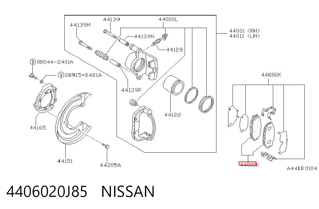 Pastillas freno traseras Nissan Patrol  (1986-1994)