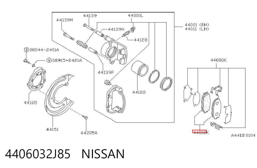 4406032J85 Nissan/Infiniti