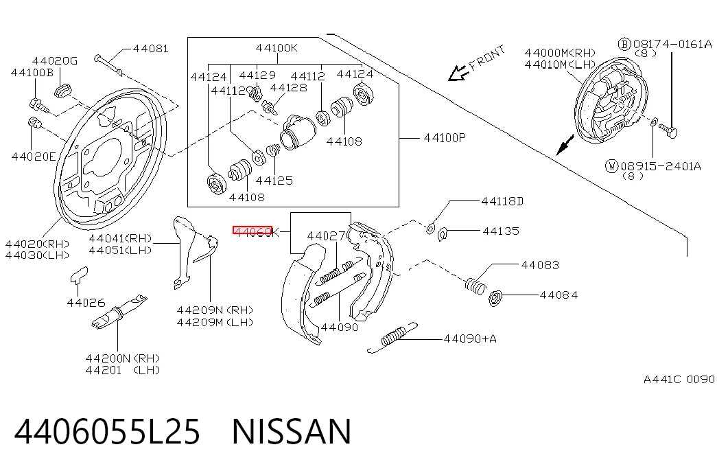 Zapatas de freno traseras Nissan Sunny II (N13)