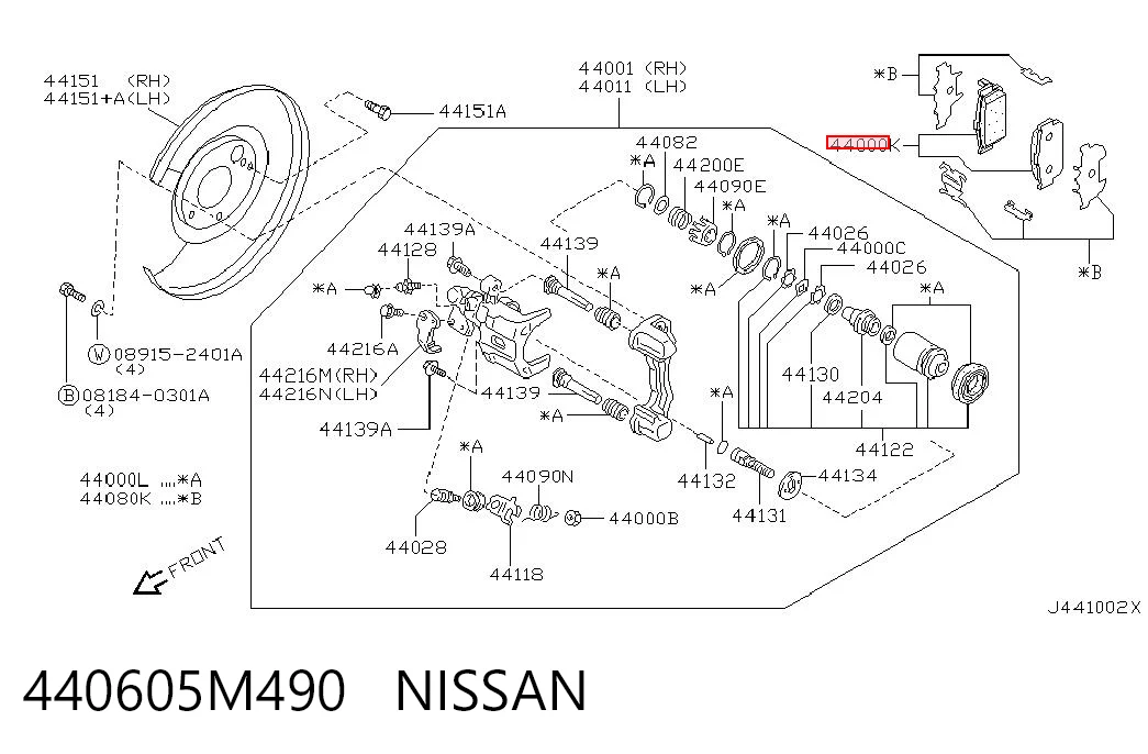 Pastillas traseras para Nissan Almera  (B10RS)