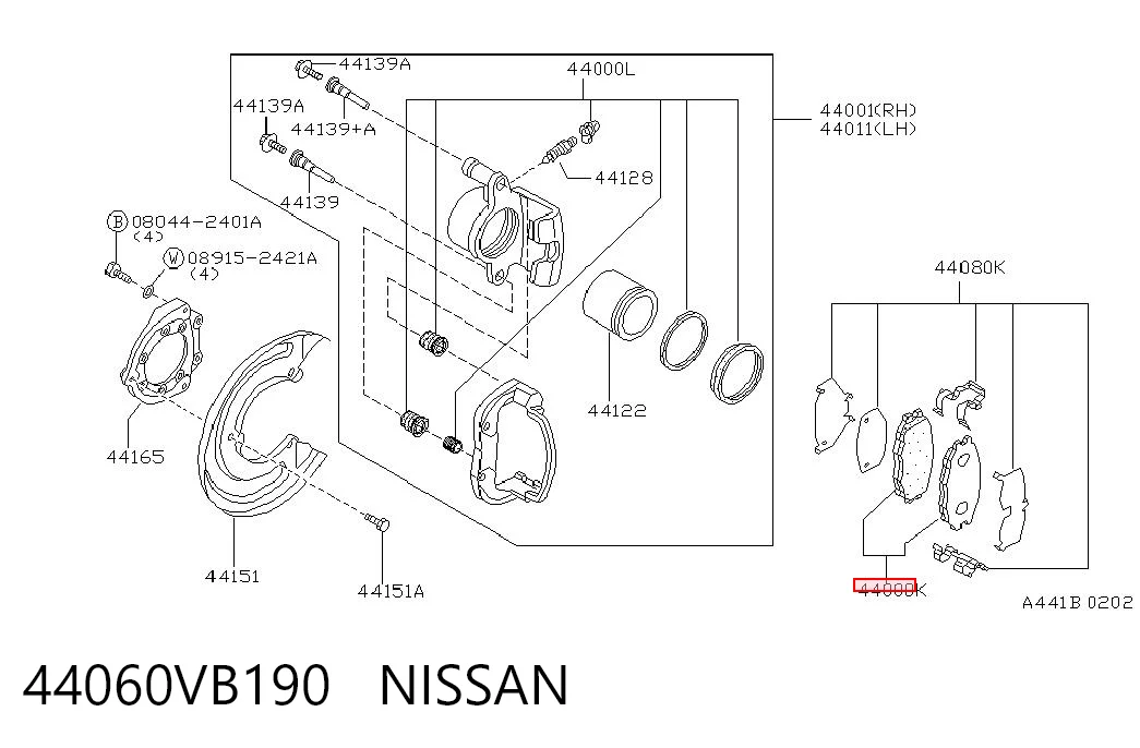 44060VB190 Nissan/Infiniti