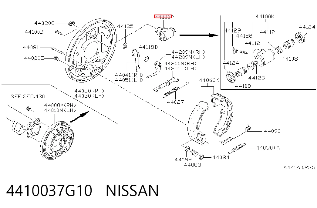 4410037G10 Nissan/Infiniti