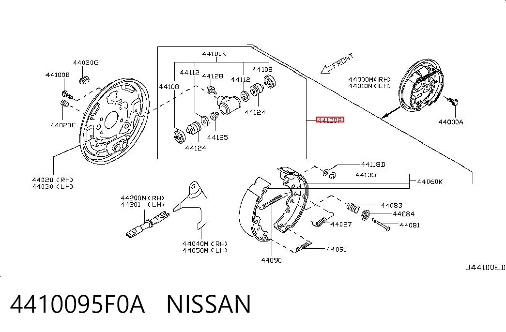 4410095F0A Nissan/Infiniti
