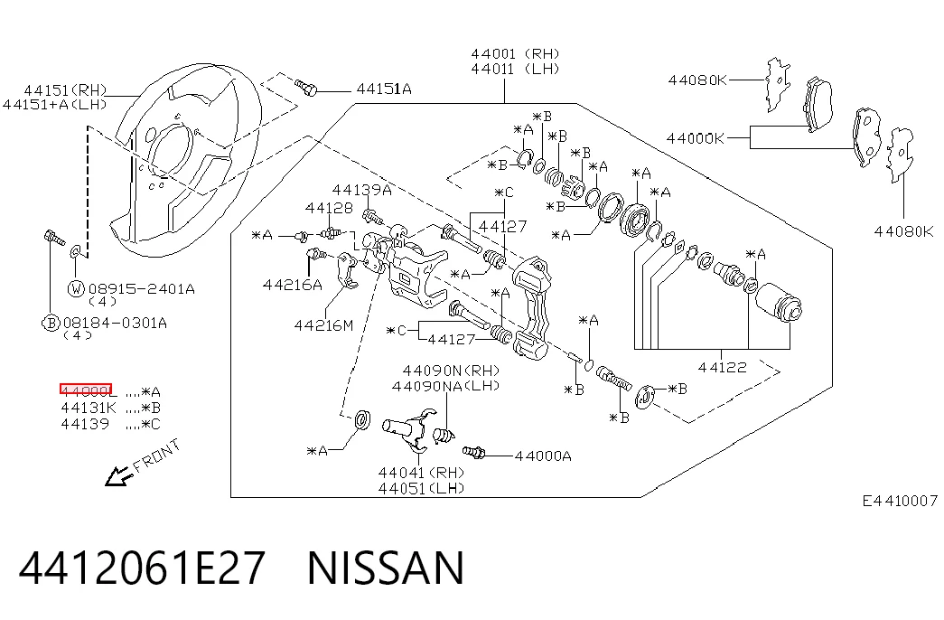 4412061E27 Nissan/Infiniti