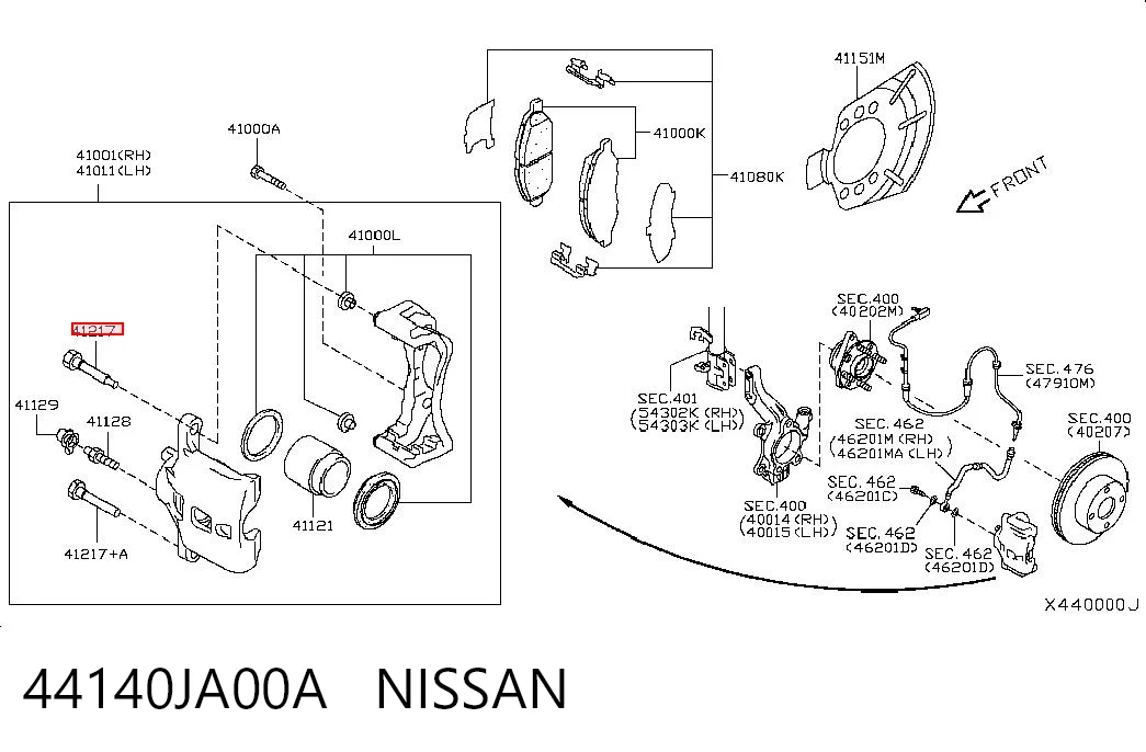 44140JA00A Nissan/Infiniti
