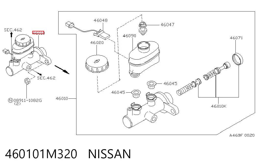 Comprar Cilindro principal de freno Nissan Almera I N15 a bajo precio