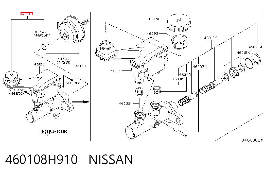 460108H910 Nissan/Infiniti