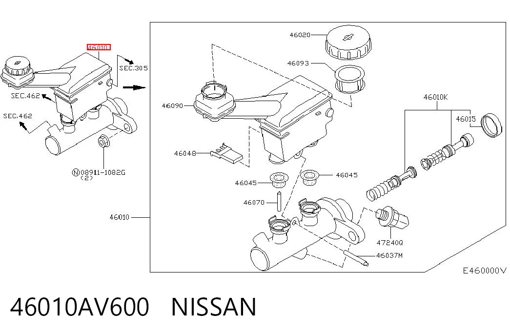 Comprar Cilindro maestro de frenos Nissan Primera  P12