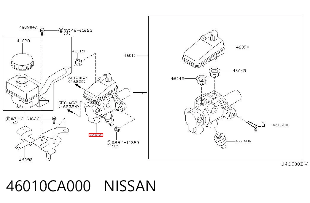 Comprar Cilindro principal de freno Nissan Murano Z50 a bajo precio