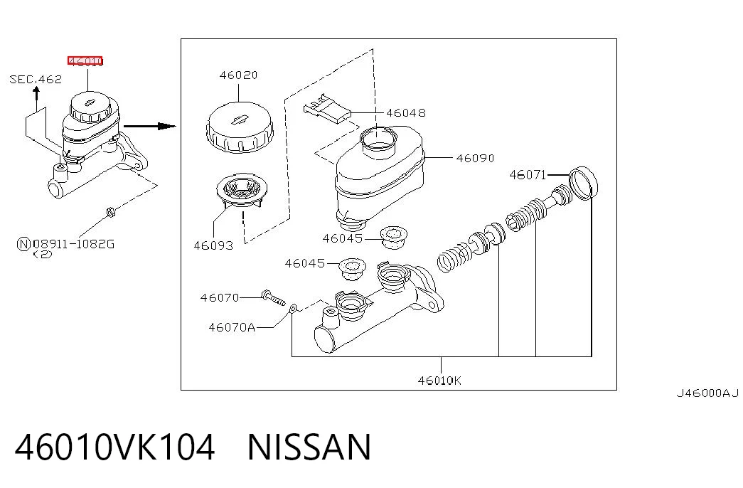 46010VK104 Nissan/Infiniti