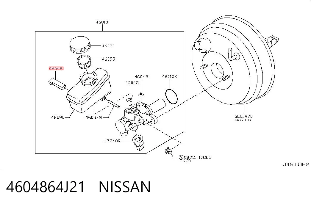 4604864J21 Nissan/Infiniti