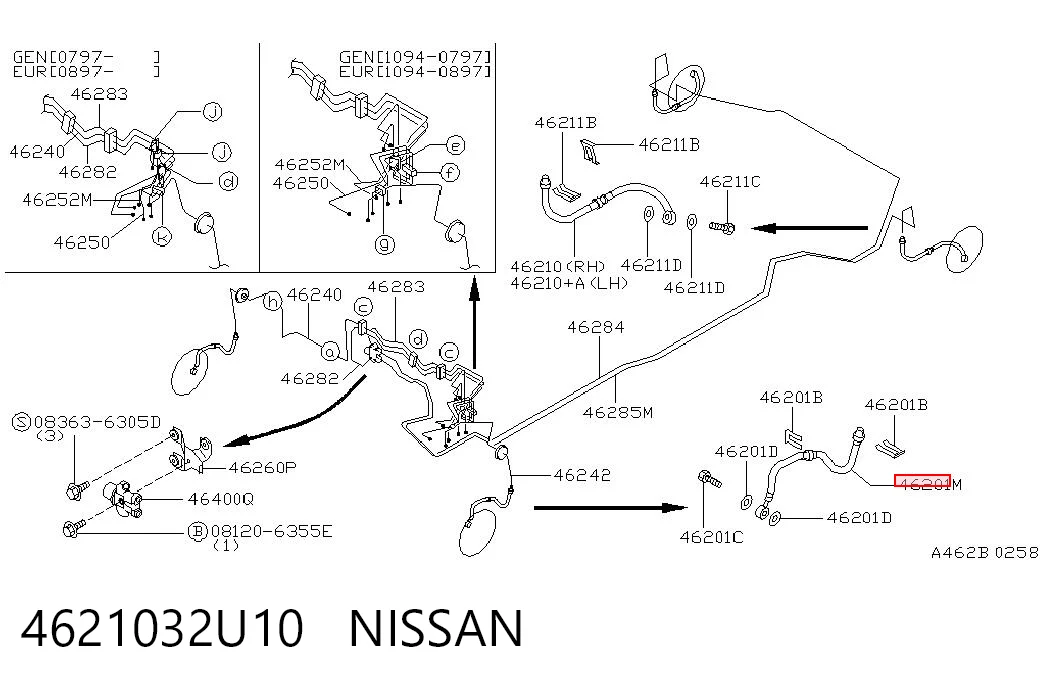 4621032U10 Nissan/Infiniti