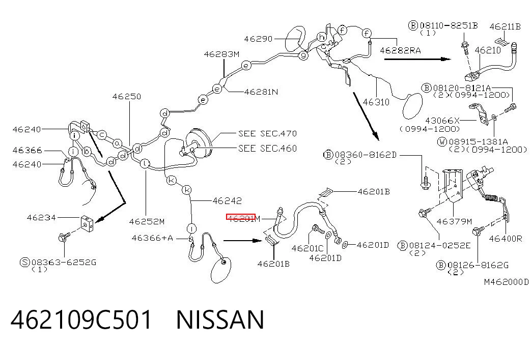 Comprar Latiguillo de freno delantero Nissan Vanette  C23 a bajo precio
