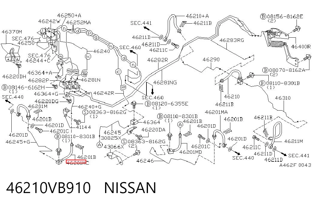 46210VB910 Nissan/Infiniti