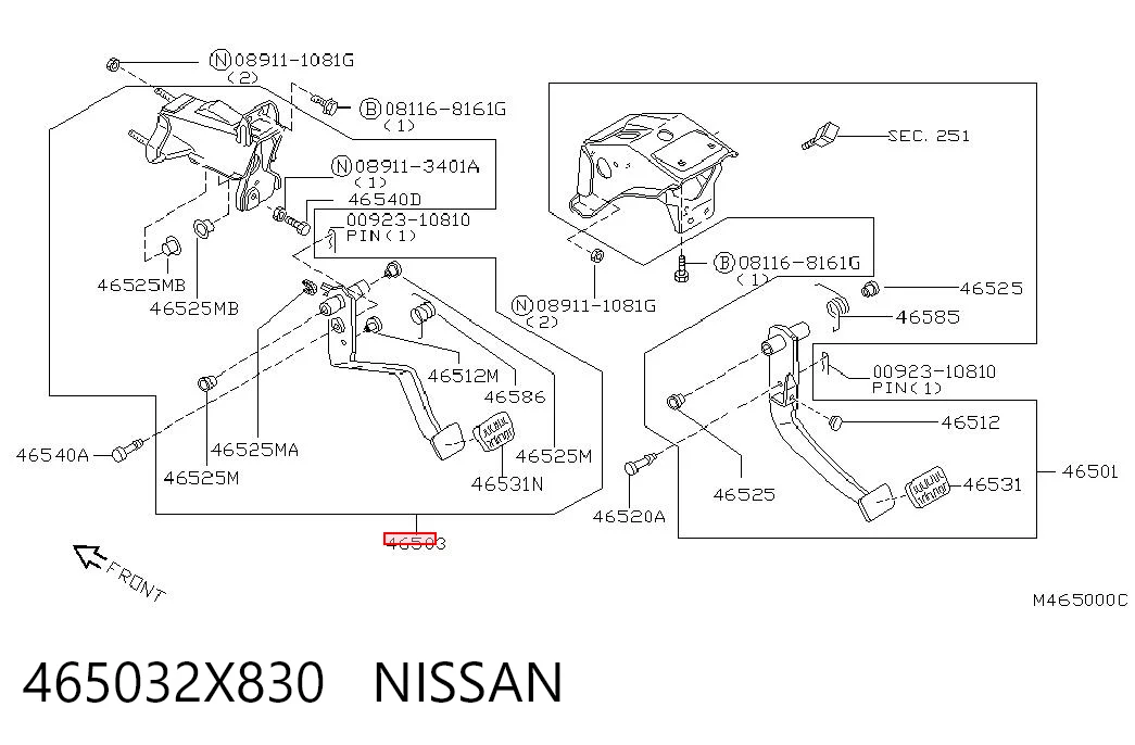 Comprar Pedal de embrague Nissan Terrano II R20 a bajo precio