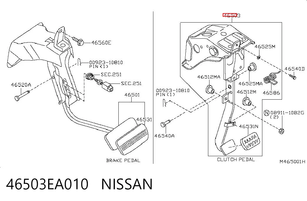 46503EA010 Nissan/Infiniti