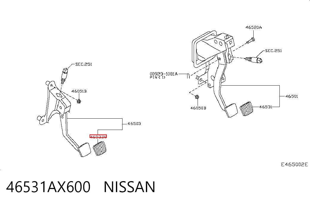 46531AX600 Nissan/Infiniti