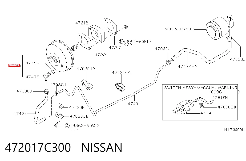 Servofreno para Nissan Vanette CARGO C23