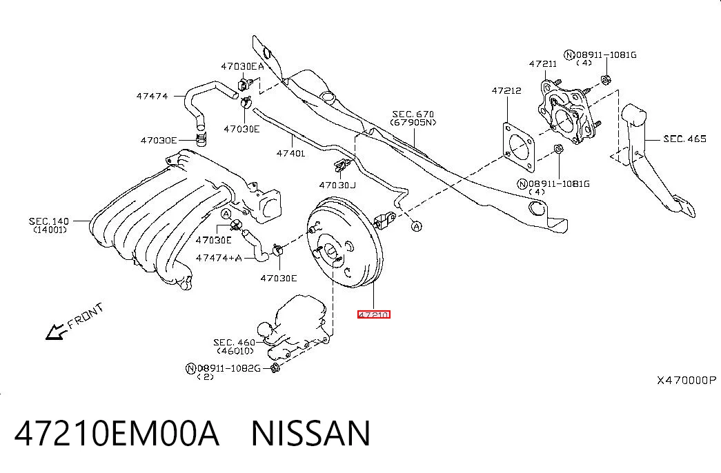 Comprar Servofreno Nissan Tiida  C11X a bajo precio