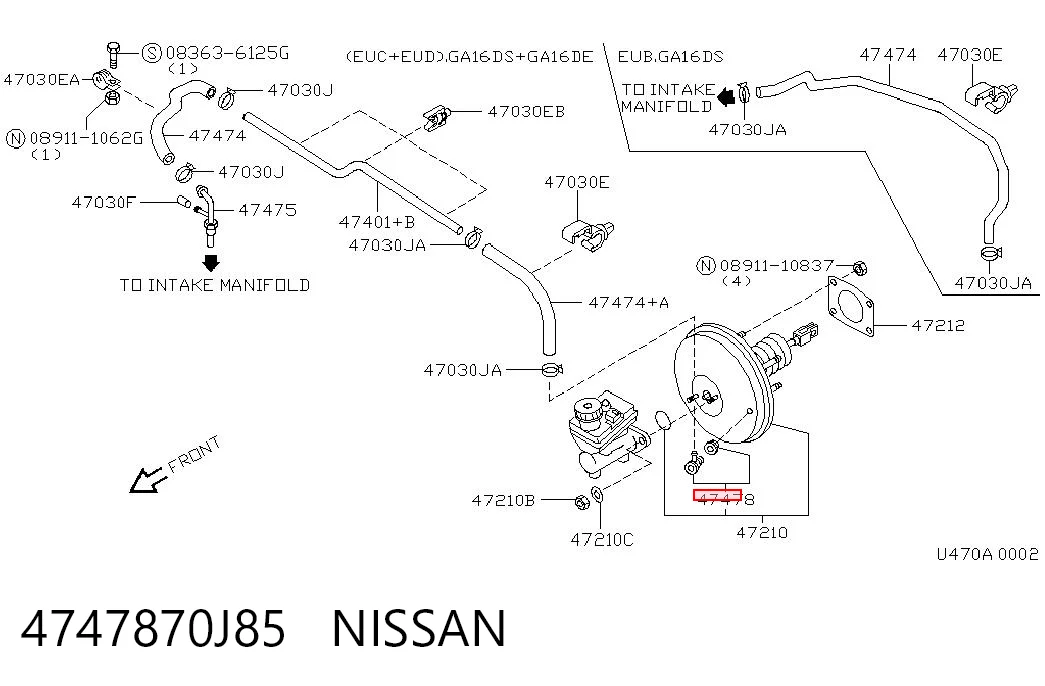 4747870J85 Nissan/Infiniti