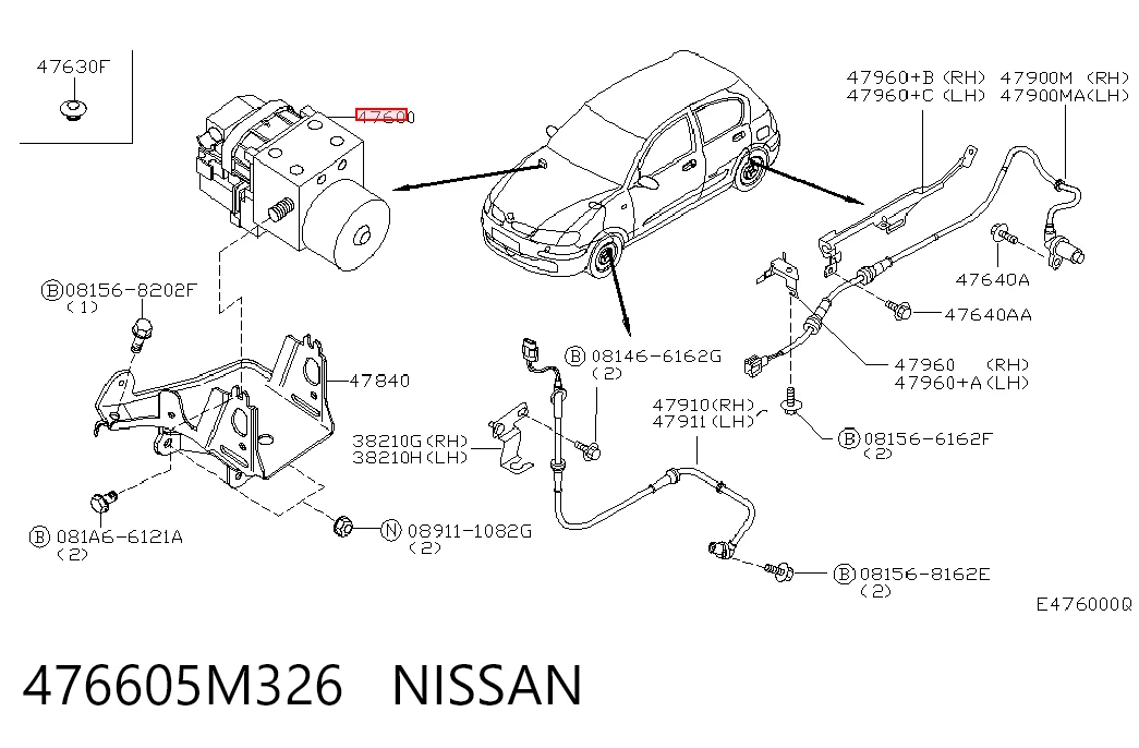 Comprar Módulo hidráulico de ABS Nissan Almera II N16 a bajo precio