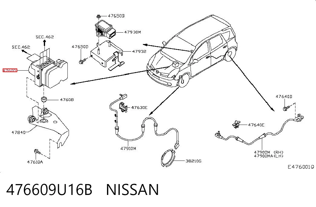 476609U16B Nissan/Infiniti