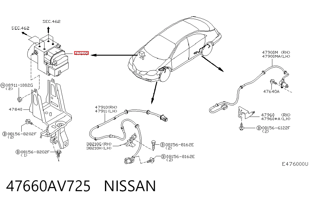 Módulo hidráulico ABS Nissan Primera 