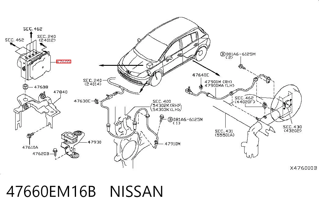 Comprar Módulo hidráulico de ABS Nissan Tiida  C11X a bajo precio
