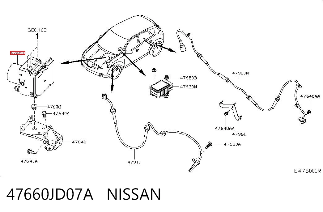 47660JD07A Nissan/Infiniti