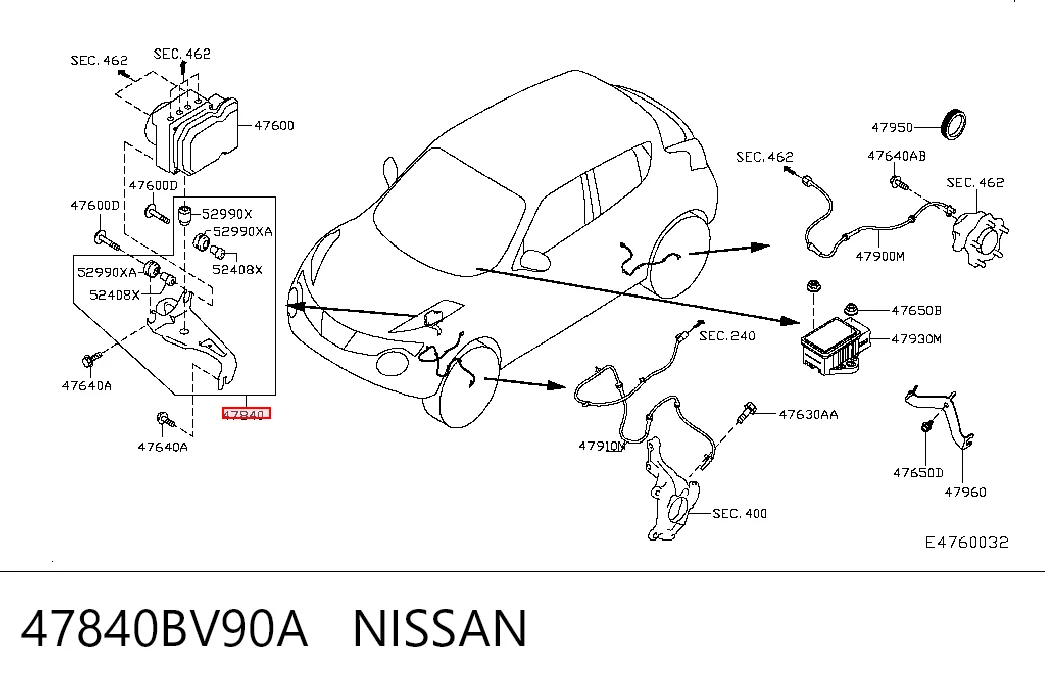 47840BV90A Nissan/Infiniti