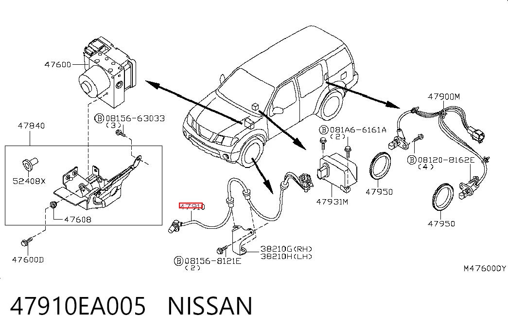 Precio del repuesto Sensor ABS delantero Navara pick-up