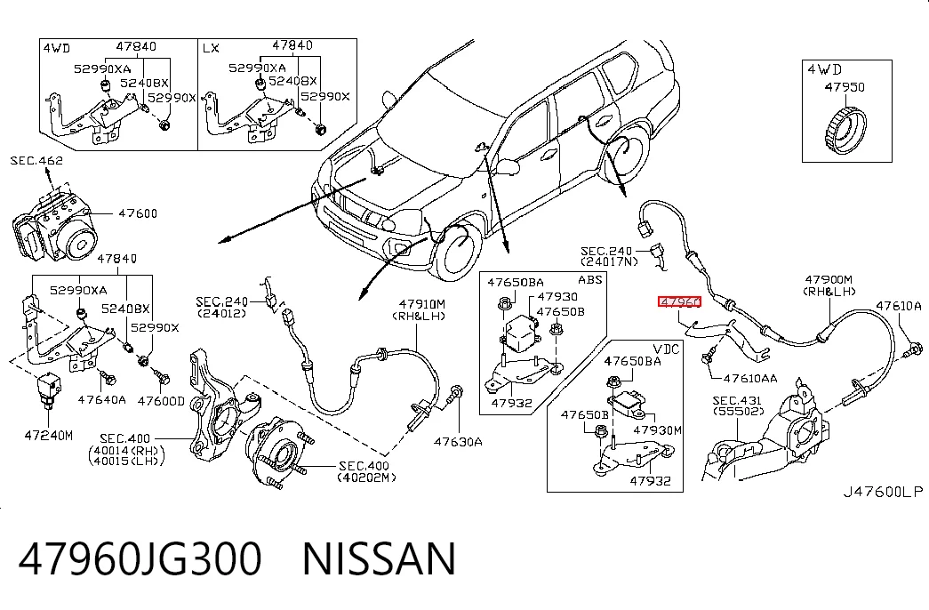 47960JG300 Nissan/Infiniti