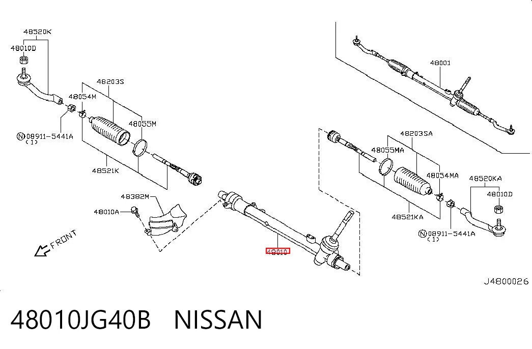 48010JG40B Nissan/Infiniti