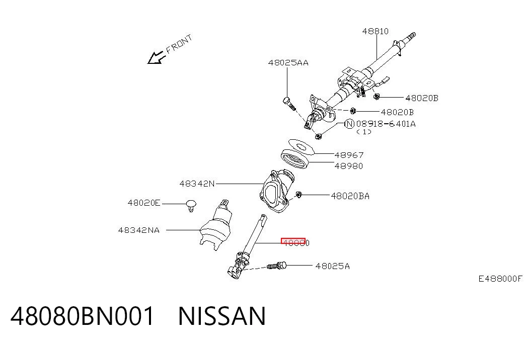 48080BN001 Nissan/Infiniti