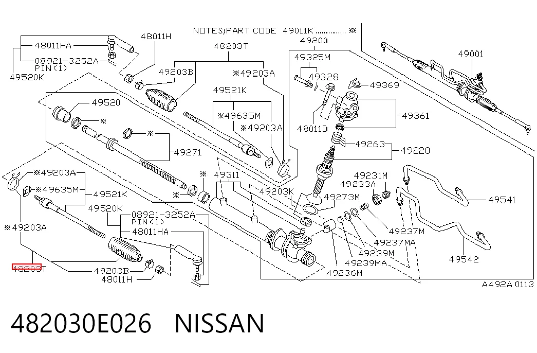 482030E026 Nissan/Infiniti