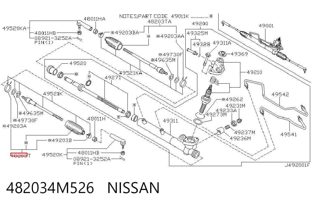 Comprar Fuelle dirección Nissan X-Trail  T30