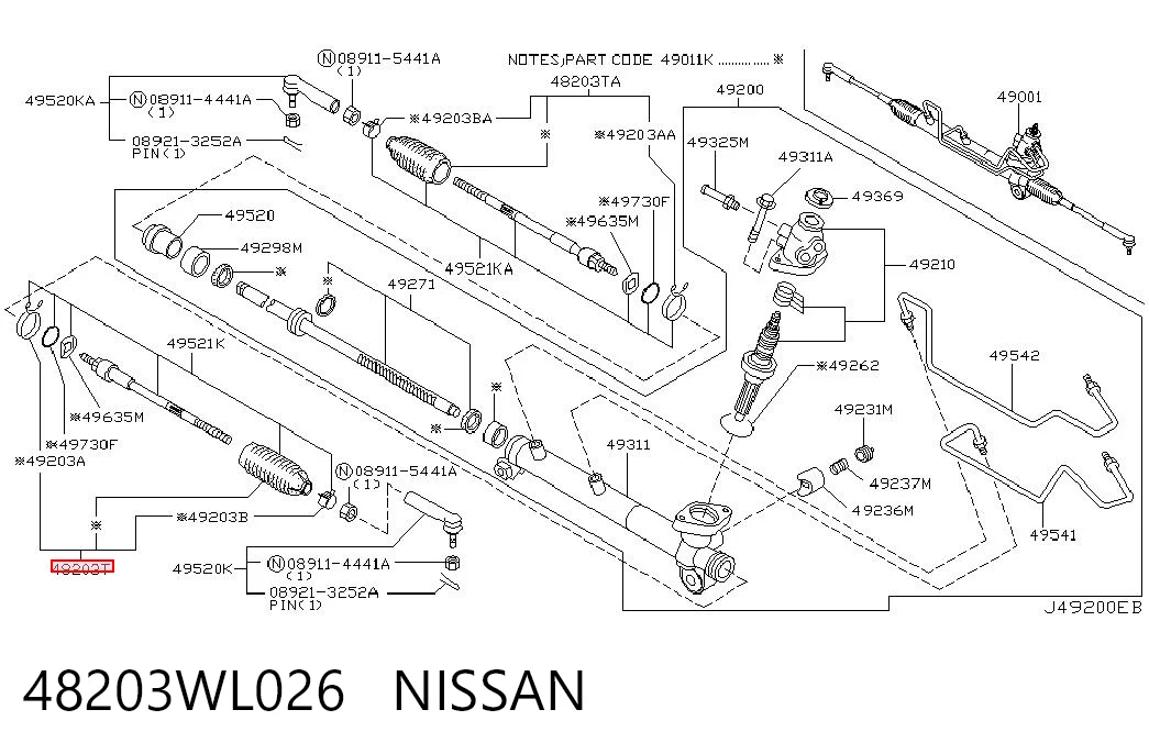 48203WL026 Nissan/Infiniti