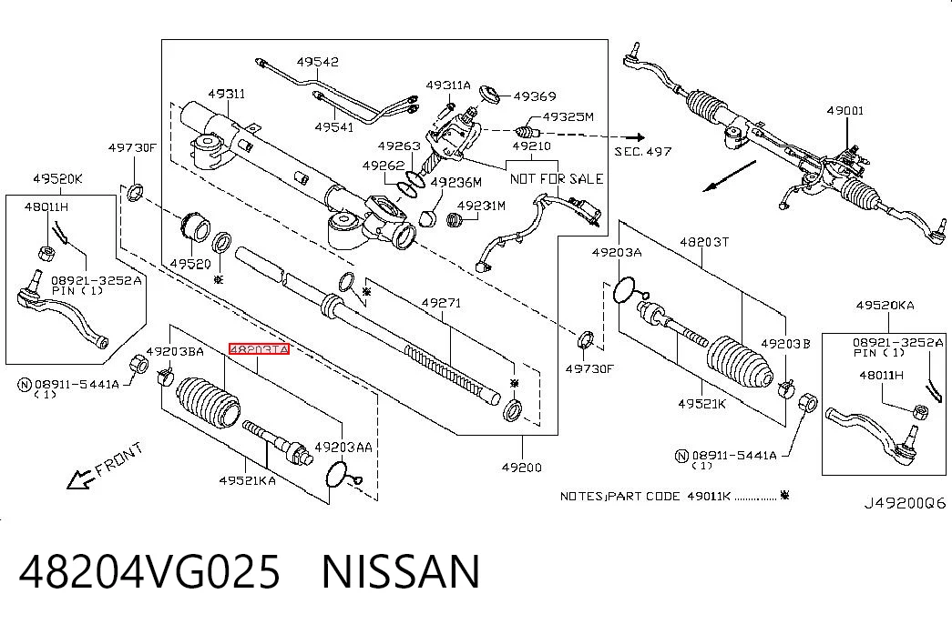 48204VG025 Nissan/Infiniti