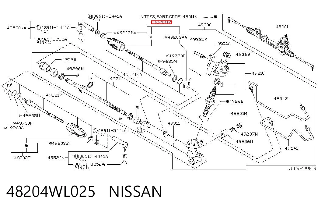  Fuelle dirección Nissan Almera 