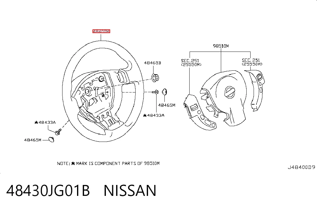 Comprar Volante Nissan X-Trail  T31 a bajo precio