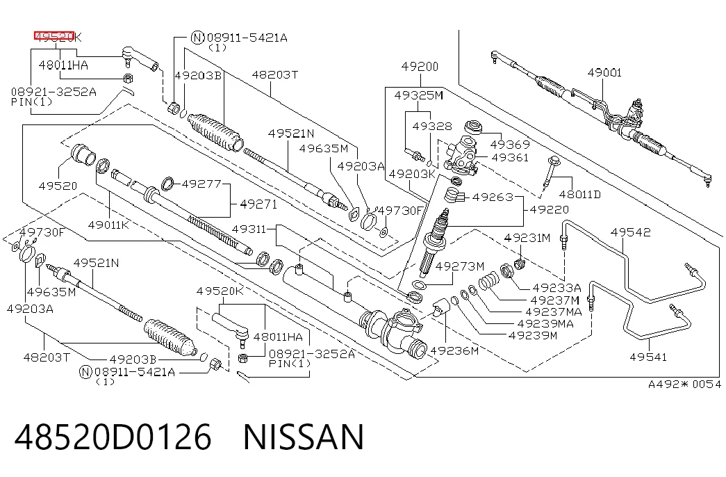 Comprar Rótula exterior de la barra de dirección Nissan Primera  P12 a bajo precio
