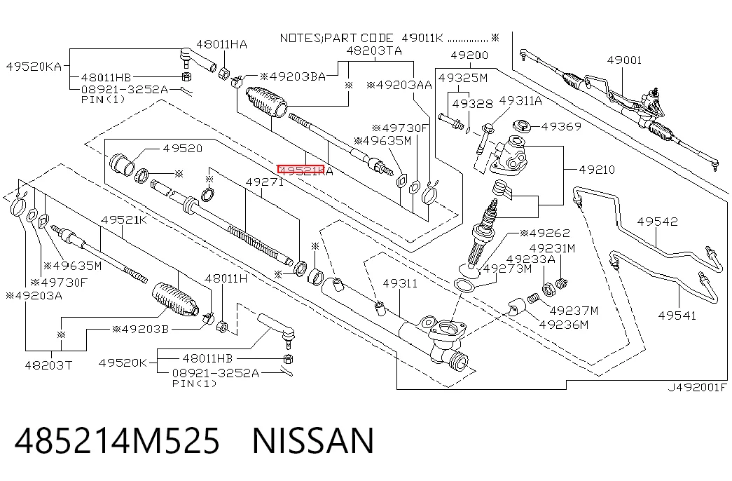 Bieleta de direccion para Nissan Almera II (N16)