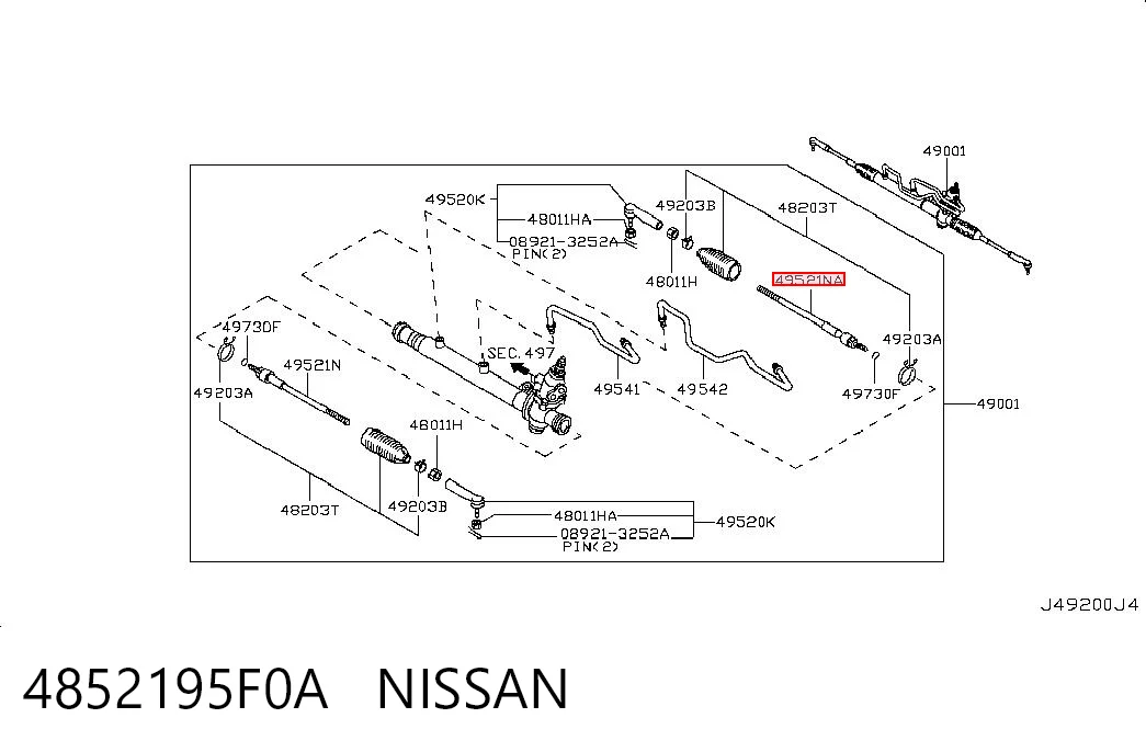 Barra de acoplamiento para Nissan Almera B10RS