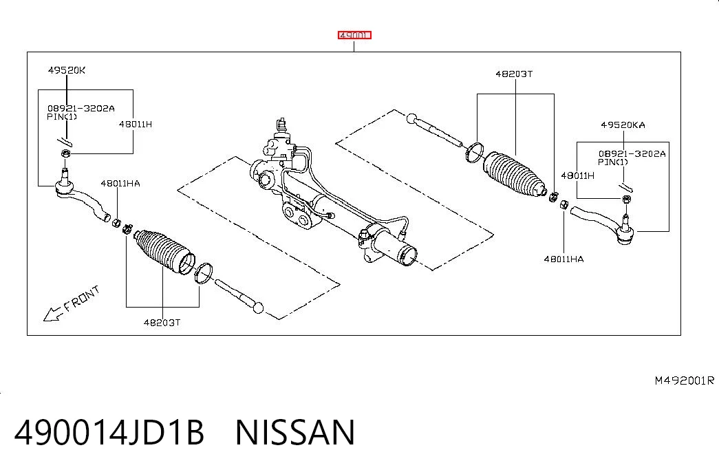 Engranaje de dirección Nissan Navara NP300 IV pick-up (D23, D23T) (2014 - 2021) precio, desde 374,72 EUR