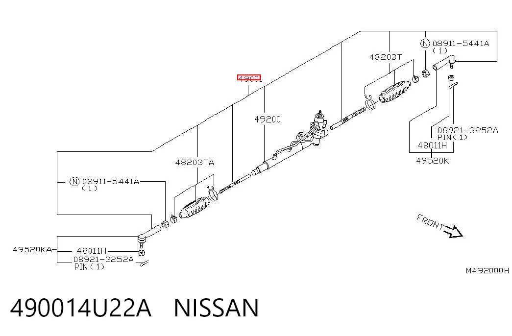  Cremallera de dirección Nissan Almera 