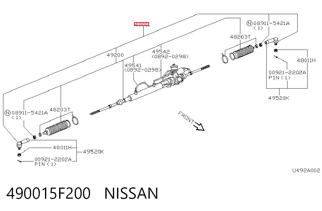 Caja de dirección Nissan Micra 
