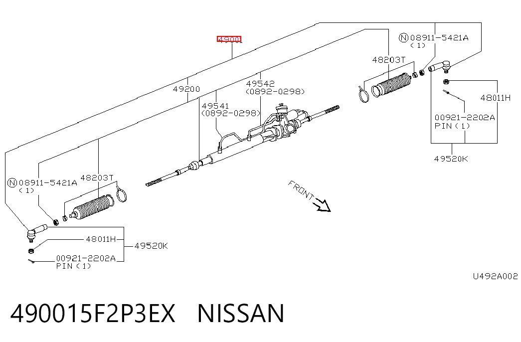 Comprar Cremallera de dirección Nissan Micra  K11